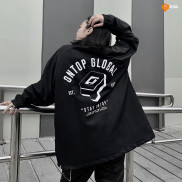 Áo khoác dù nam nữ màu đen, cổ bẻ ONTOP - Basic MD