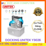 Docking UNITEK HDD 2.5/3.5 Sata Y-3026 3.0. Đế cắm 2 ổ cứng UNITEK 2.5 , 3.5 usb 3.0