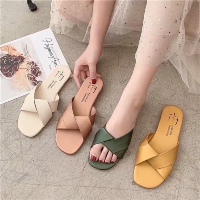 FREE SHIP 50k Dép lê nữ quai xoắn siêu bền êm chân