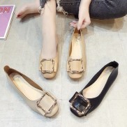 FREE SHIP Giày búp bê nữ đế bệt khóa vuông phong cách hàn quốc siêu xinh