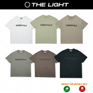 Áo thun tay lỡ FEAR OF GOD FOG ESSENTIALS SS20 phông Unisex nam nữ Cotton oversize form rộng