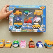 Set 8 xe ô tô đồ chơi mini ROBOCAR