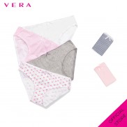 Combo 06 quần lót nữ cotton có họa tiết VERA 8397