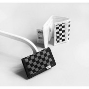 Ví Vans Bóp mini vans kẻ caro hai màu trắng đen nam nữ Kun Shop