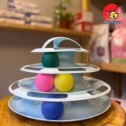 Tháp banh 4 tầng cho mèo - Đồ chơi cho mèo