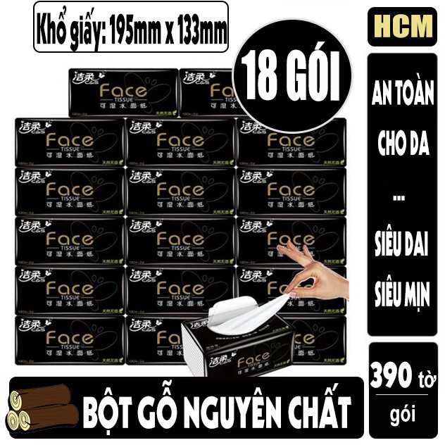 Thùng giấy ăn Face hàng nội địa Trung dòng cao cấp siêu dai, siêu mịn