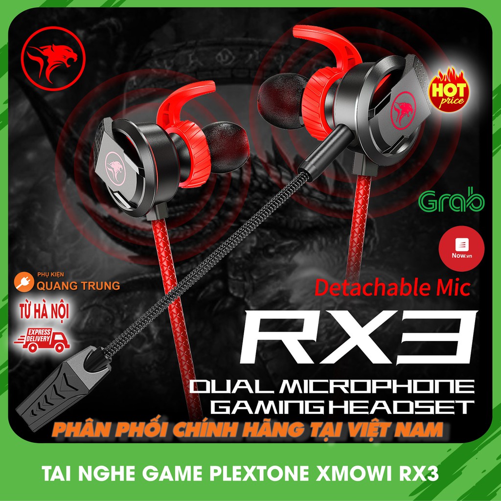 Tai nghe plextone xmowi RX3,tai nghe game dual mic cực hot,chơi tốt PUBG mobile,COD