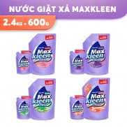 Combo Túi Nước Giặt Xả 2.4Kg + Túi Nước Giặt Xả 600g MaxKleen