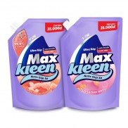 Combo 2 túi nước giặt xả Maxkleen 2.4L/ túi hương Hoa Nắng + Hương Cam Sả