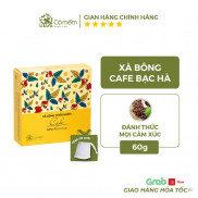 Xà Bông Tắm Thiên Nhiên An Toàn Cafe Hương Bạc Hà Mát Lịm Cỏ Mềm 90g (Tặng túi lưới)