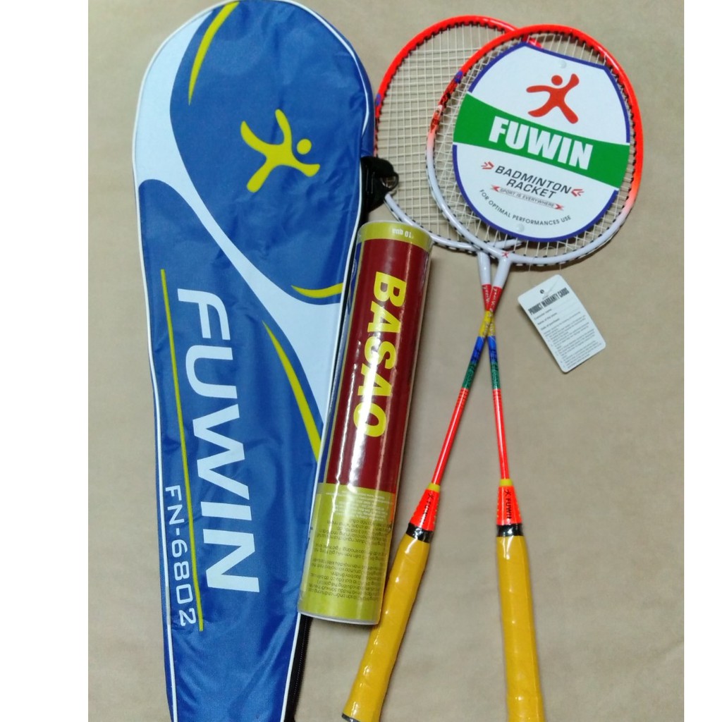 Combo 2 cây vợt cầu lông Fuwin 6802 - tặng ngay 1 hộp cầu lông 3 sao 10 quả