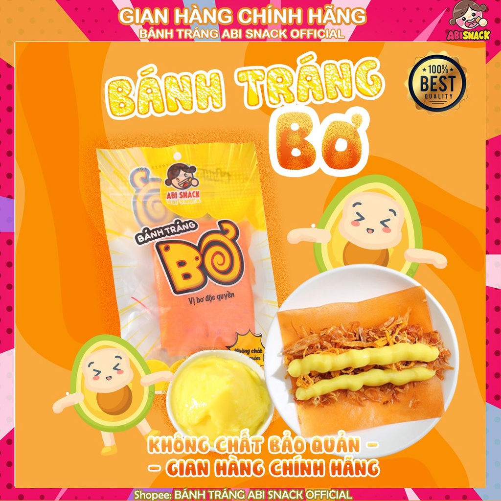 SẴN SLL HOT BÁNH TRÁNG BƠ ABI 150g MUA 2 BỊCH TẶNG KHẨU TRANG