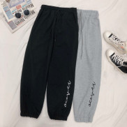 Quần Dài Thun Ống Rộng Có BO Thêu Chữ ACOVER Vải Da Cá Phong Cách Ulzzang - Tuni Store