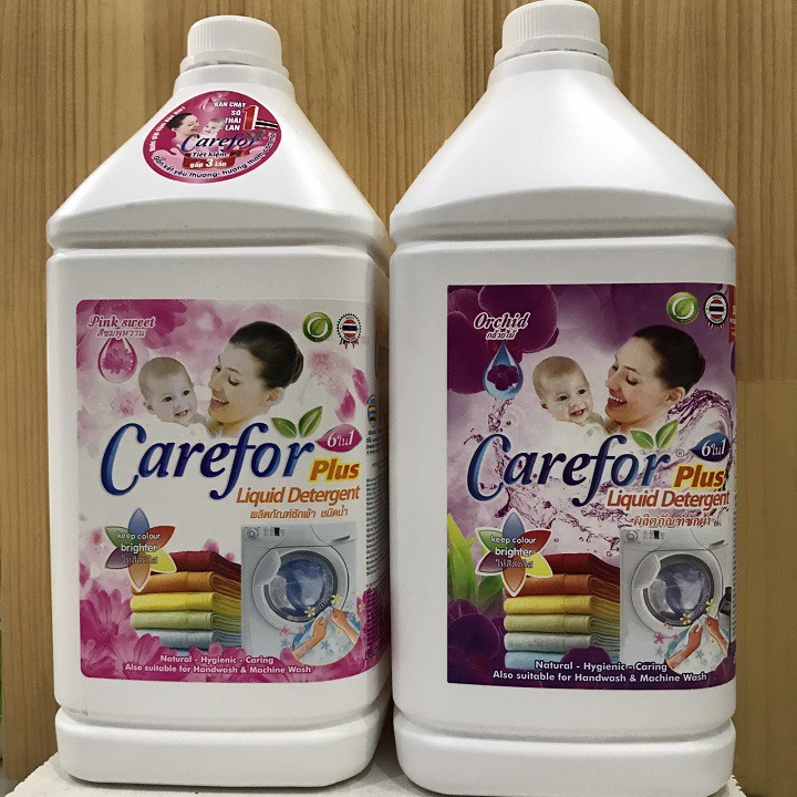 Nước giặt, xả đậm đặc Carefor 3.500ml Thái Lan