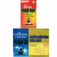 Sách - Combo Sổ Tay Toán Học + Các Công Thức Cần Nhớ Môn Vật Lý + Giúp Trí Nhớ Chuỗi Phản Ứng Hóa Học (Bộ 3 Cuốn)