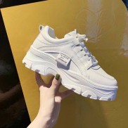 Giầy thể thao nữ, sneaker nữ hàn quốc da đẹp RUFINE