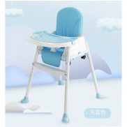 GHẾ NGỒI ĂN DẶM CHO BÉ KÈM ĐẨY ĐỦ ĐỆM DA MỀM VÀ BÁNH XE DI ĐỘNG BZ-505