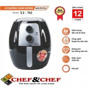  NỒI CHIÊN KHÔNG DẦU CHEF&CHEF YJ-702 DUNG TÍCH ĐẠI 6,5L/7,5 Lít-GIÁ TÔT