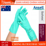Găng tay chống hóa chất Ansell 37-175 chống hóa chất - dầu nhớt - Axit / cotton thấm hút mồ hôi - tái sử dụng nhiều lần