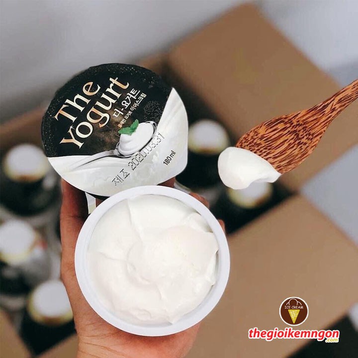 Kem sữa chua dẻo The Yogurt Lavelee Hàn Quốc hũ 180ml