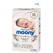 Tã Bỉm MOONY NATURAL TỪ BÔNG HỮU CƠ Nội Địa Nhật Dán/Quần NB63/S58/M48/L36