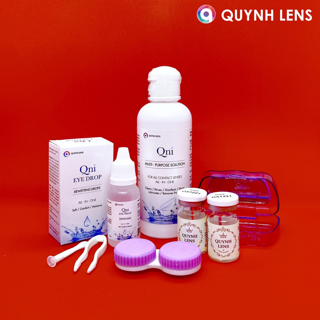 Combo kính áp tròng QUỲNH LENS