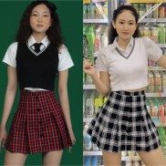 Áo gile ba lỗ croptop nhiều màu trắng - đen - đỏ DALLA SAIGON
