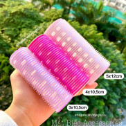 (SẴN)Lô cuốn tóc Hàn Quốc lõi nhôm 12cm siêu to dài tự dính uốn mái dài cỡ lớn