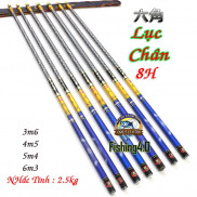 Cần câu tay 8H Lục Chân - Nhấc tĩnh 2.5kg - 3m6 - 4m5 - 5m4 - 6m3