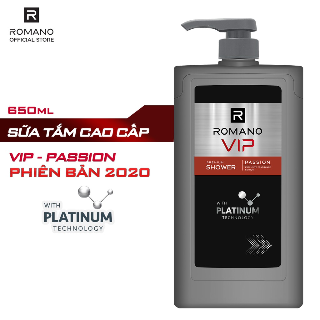 Sữa tắm cao cấp Romano Vip 650g Passion