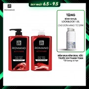 Combo Dầu gội và Sữa tắm Romano 650g/chai Attitude