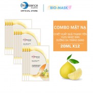 Combo 12 miếng Mặt nạ dưỡng Yuzu Nhật Bản Bio-essence 20ml (12 miếng x 20ml)