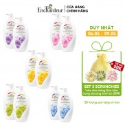 Bộ 2 Sữa tắm hương nước hoa Enchanteur Charming/ Sensation/Delightful/Romantic 650g/Chai
