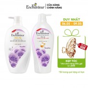 Combo Dầu Gội và Sữa tắm nước hoa Enchanteur Sensation 650g/Chai