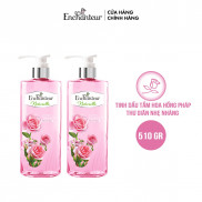 Combo 2 Sữa tắm chứa tinh dầu hoa hồng Enchanteur Naturelle Rose 510gr/Chai