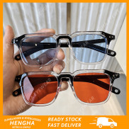  Kính mát gọng vuông chống tia UV400 thời trang dành cho nam và nữ