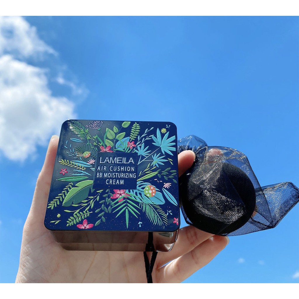 Phấn nước  Air Cushion BB Moiturizing Cream Hoa Lá Lameila 3039 nội địa sỉ rẻ BB CC makeup foudation