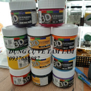 Màu Acrylic vẽ lên mọi chất liệu 3D hủ 100ml đăng lần 1/2-Dụng cụ vẽ Tâm Tâm