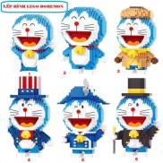 Đồ chơi xếp hình Lego doremon xếp hình đồ chơi trẻ em Doremon Nanoblock Mẫu lắp ráp cho bé trai và bé gái