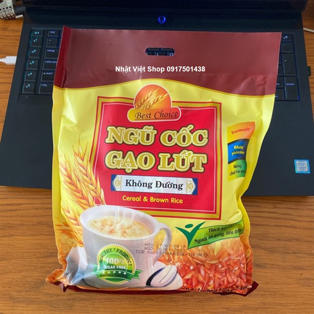 Ngũ cốc Gạo Lứt không đường ăn kiêng Best Choice 540gr (Date: 2022)