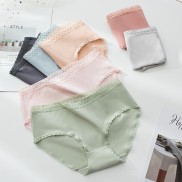 QUẦN LÓT NỮ COTTON 7 MÀU VIỀN REN Ô VANVENE LÓT MAY CHẮC CHẮN CHỐNG HẰN VIỀN QUẦN CHIP CẠP VỪA MỚI Q233
