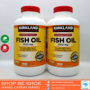Viên uống dầu cá Fish Oil Kirkland - Omega 3 Fish Oil 1000mg Kirkland  400v của Mỹ