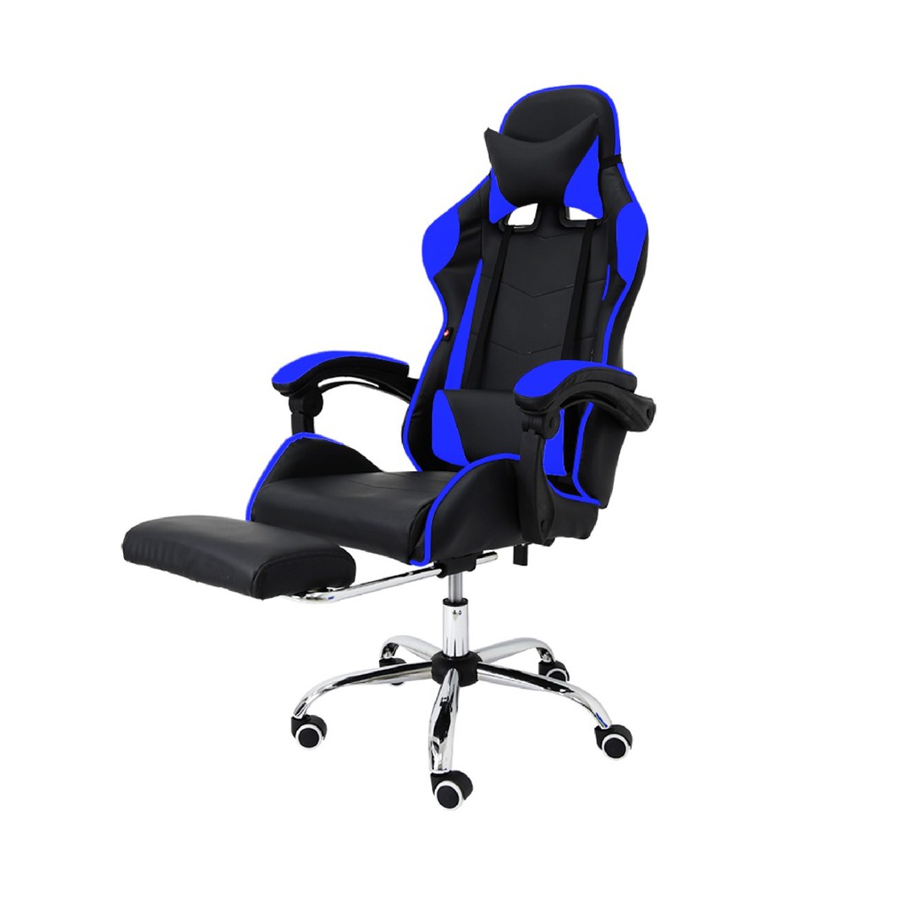 CHAIR - Ghế game cao cấp, chân xoay ngã 135 độ Thái Lan Mẫu E0201 có gác chân