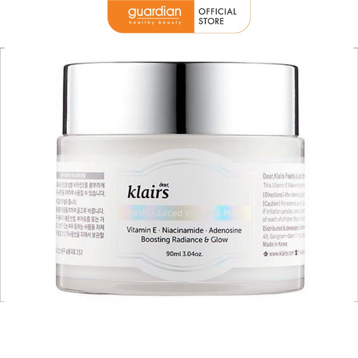 Mặt Nạ Ngủ Dưỡng Sáng Da Klairs Freshly Juiced Vitamin E Mask 90ml