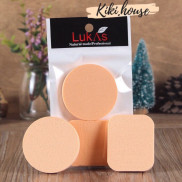 Một Gói 2 Bông Đánh Phấn Trang Điểm Lukasi