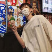 Áo thun nam nữ tay lỡ form rộng LF dáng unisex hai màu trắng đen basic, áo phông nam nữ oversize streetwear