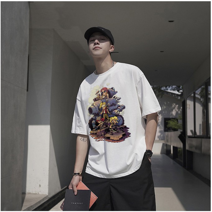 Áo phông nam nữ tay lỡ form rộng RAMBO dáng unisex streetwear, áo thun trắng basic tay lỡ có size
