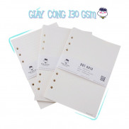 Giấy Refill, Giấy Sổ Còng- Mua 2 xấp tặng 1 sticker - siêu dày,130GSM