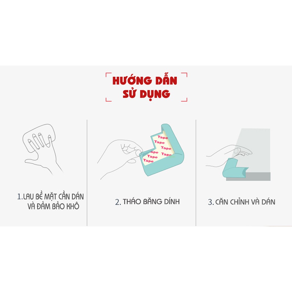 Bọc Cạnh Bàn Mút Xốp Cuộn 2 mét, 4 Miếng Bịt Góc Nhọn Bàn Kính, Góc Bếp An toàn Cho Bé Sơ Sinh và Trẻ Nhỏ