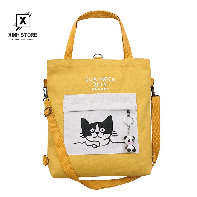 Túi Vải Tote XinhStore Hình Mèo